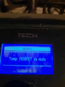 mosfet temperatura za wysoka