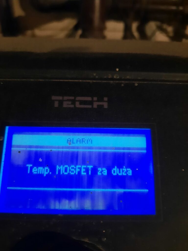 mosfet temperatura za wysoka